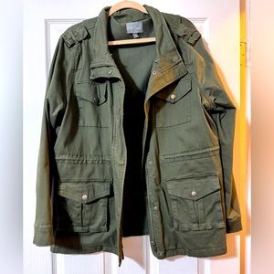 Olive green jacket, Market & Spruce, Size XXL